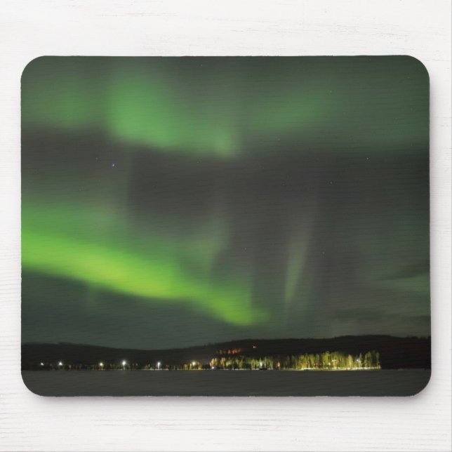 Aurora borealis im Himmel mousepad (Vorne)