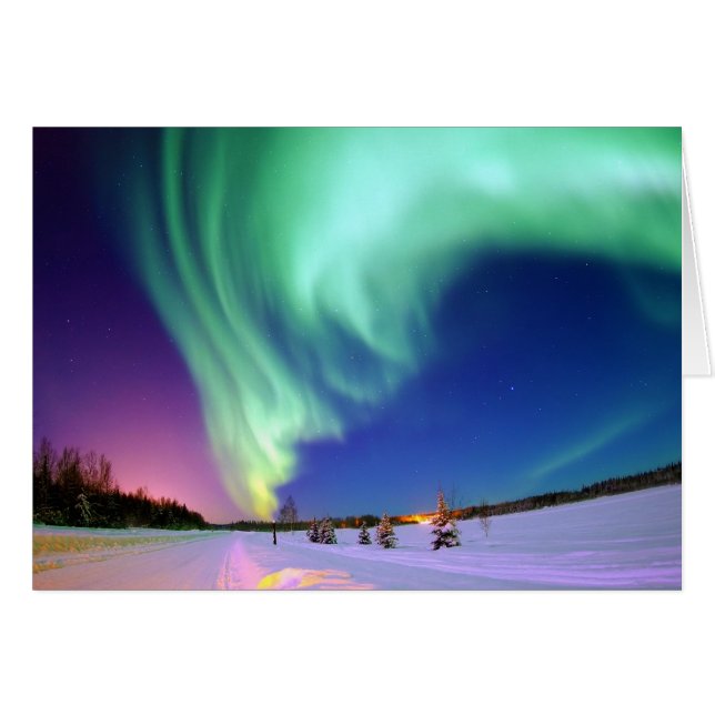 Aurora Borealis in Alaska (Vorderseite (Horizontal))