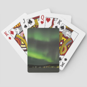 Aurora borealis in der Himmel-Pokerplattform Spielkarten