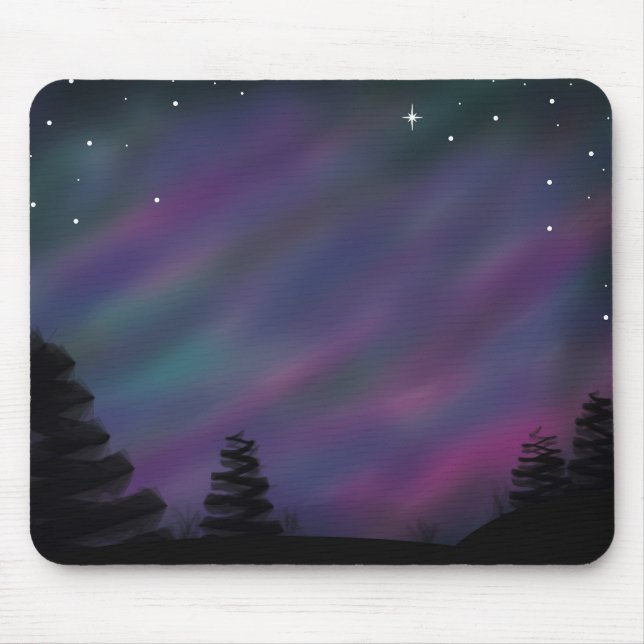 Aurora Borealis Mausunterlage Mousepad (Vorne)