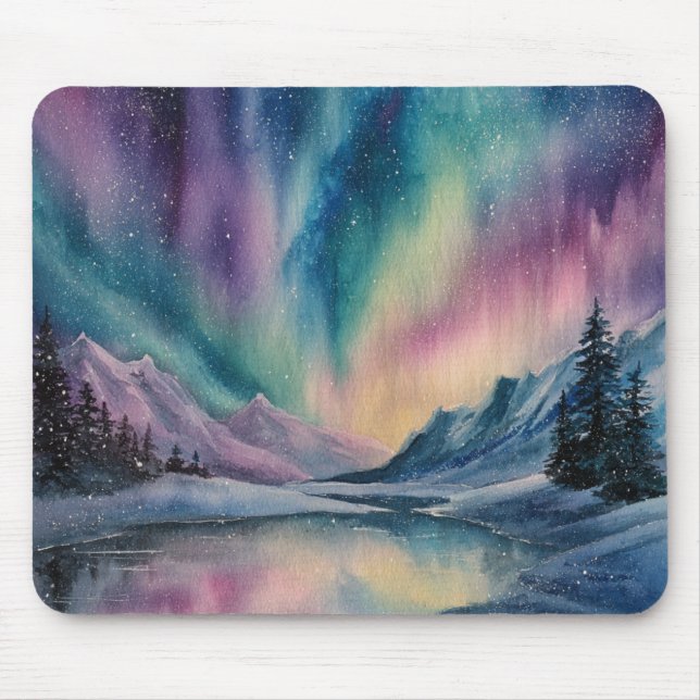 Aurora Borealis Mousepad (Vorne)