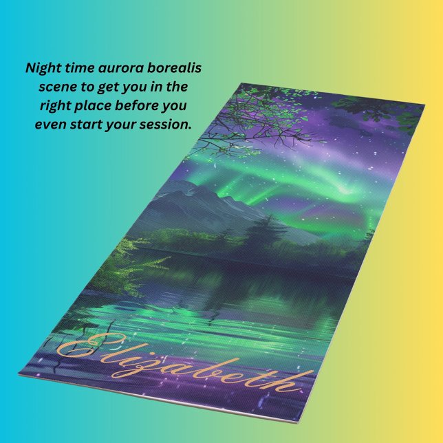 Aurora Borealis Nachtszene Yogamatte (Von Creator hochgeladen)