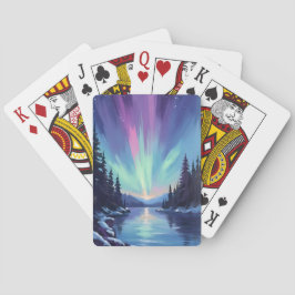 Aurora Borealis | Nordlicht Aquarell Spielkarten