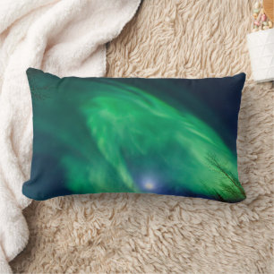 Aurora Borealis Nordlicht   Fairbanks Lendenkissen