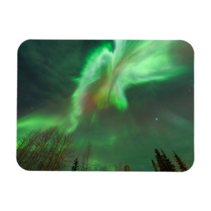 Aurora Borealis Nordlicht   Fairbanks Magnet