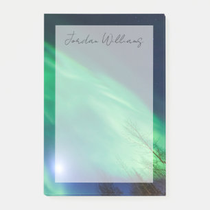 Aurora Borealis Nordlicht Fairbanks Post-it Klebezettel