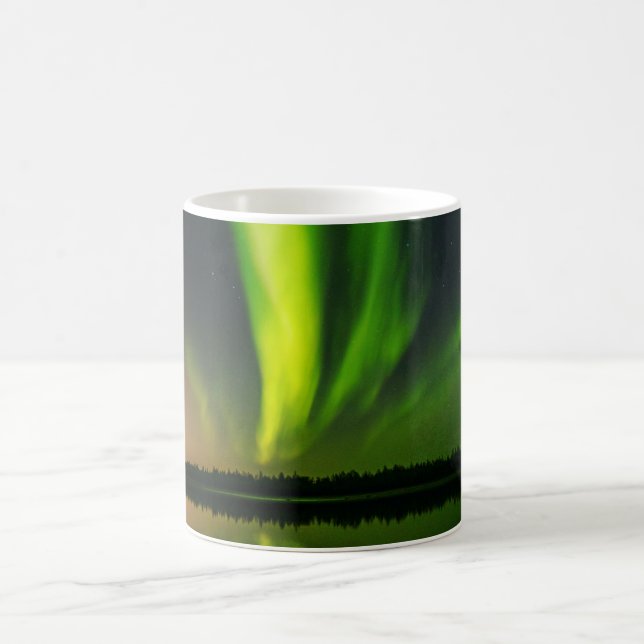 Aurora Borealis Nordlichter Island Kaffeetasse (Mittel)