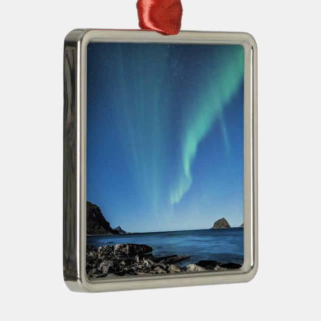 Aurora Borealis, Nordlichter Ornament Aus Metall (Rechts)