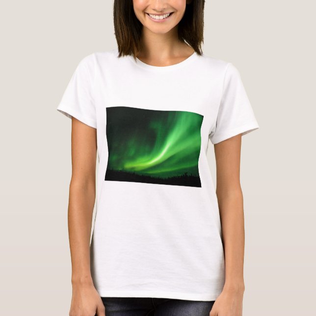 Aurora Borealis Nordlichter T-Shirt (Vorderseite)