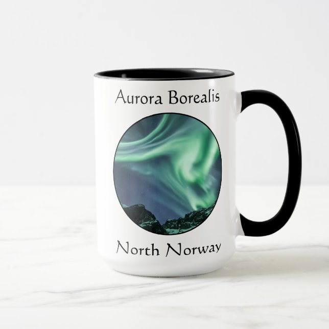 Aurora Borealis Nordnorwegen Tasse (Rechts)