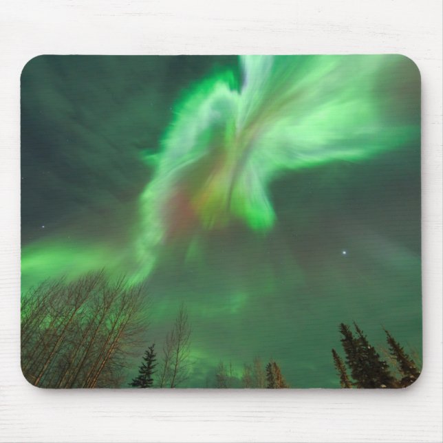 Aurora Borealis Northern Lights | Fairbanks Mousepad (Vorne)