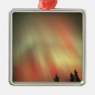 Aurora Borealis, Northern Lights, Fairbanks Ornament Aus Metall