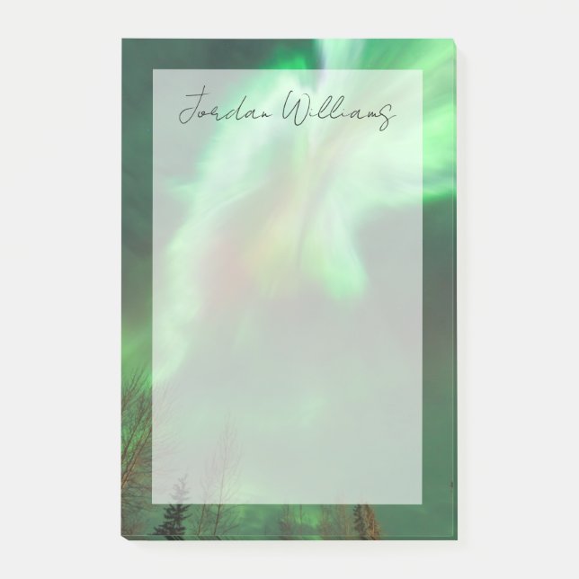 Aurora Borealis Northern Lights | Fairbanks Post-it Klebezettel (Vorderseite)