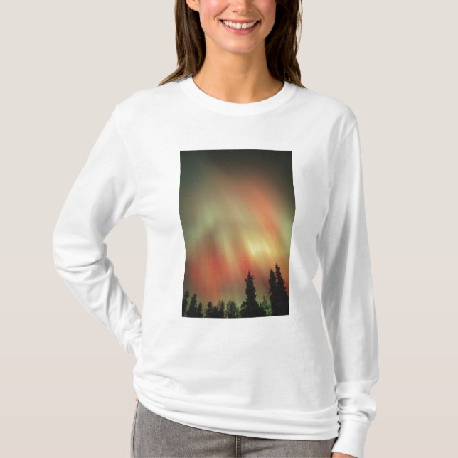 Aurora Borealis, Northern Lights, Fairbanks T-Shirt (Vorderseite)