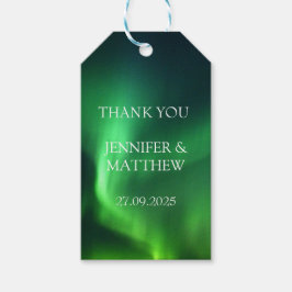 Aurora Borealis Northern Lights Hochzeit Geschenkanhänger