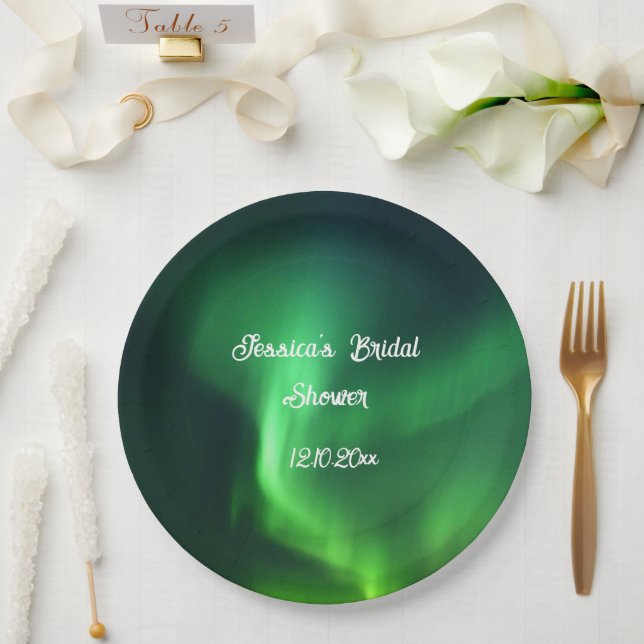 Aurora Borealis Northern Lights Hochzeiten Pappteller (Hochzeit)