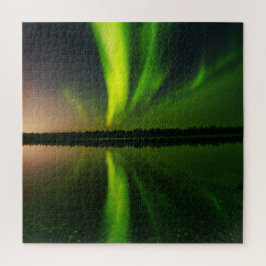 Aurora Borealis Northern Lights Island Jigsaw Puz Puzzle