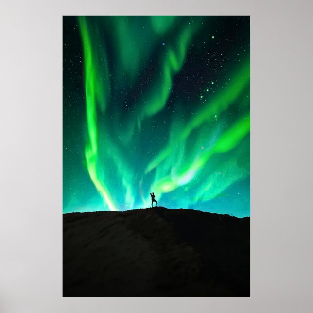 Aurora Borealis Northern Lights Poster (Vorne)