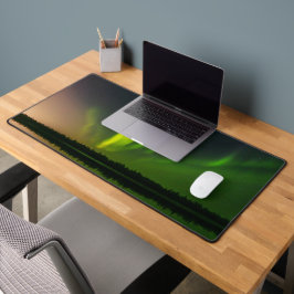 Aurora Borealis Northern Lights Sky Winter Schreibtischunterlage