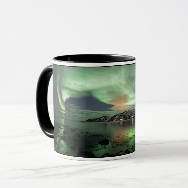 Aurora Borealis Northern Lights Tasse (Vorderseite Links)