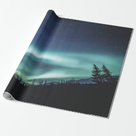 Aurora Borealis Norwegen Geschenkpapier