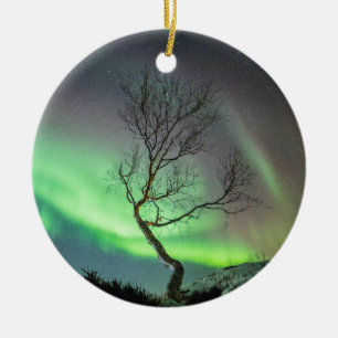 Aurora Borealis Norwegen Keramik Ornament