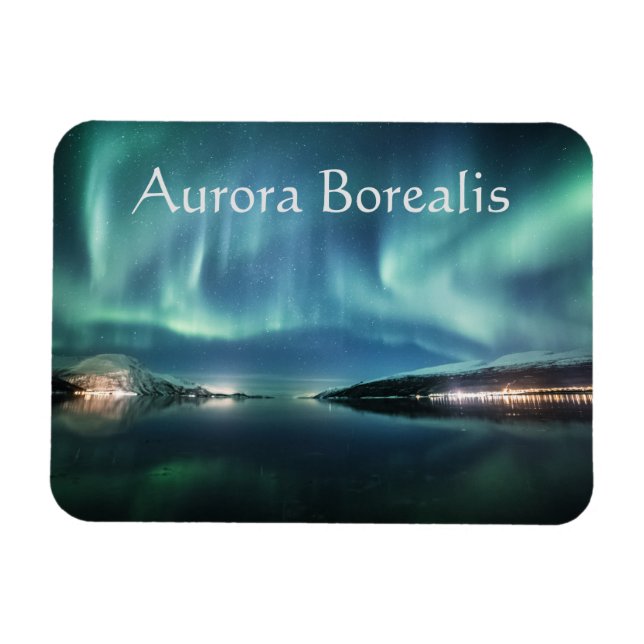Aurora Borealis Norwegen Magnet (Horizontal)
