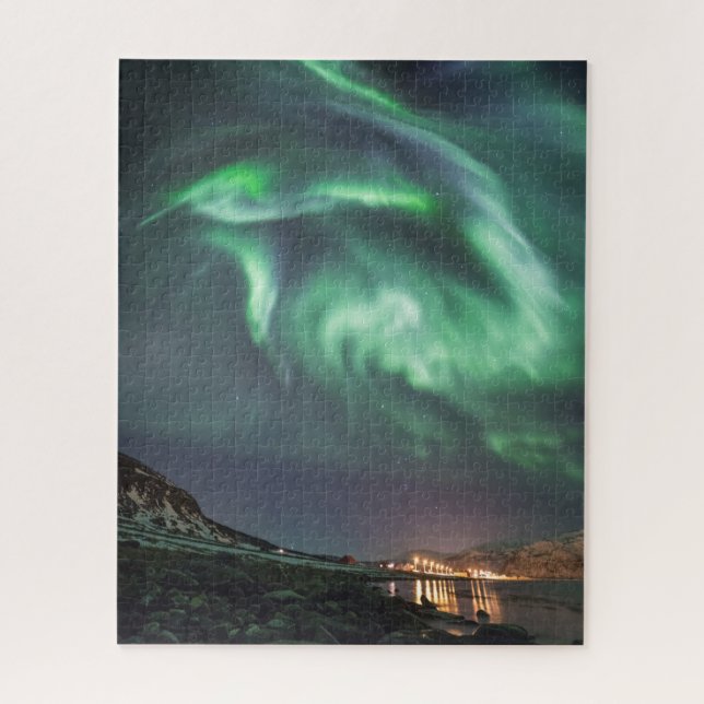 Aurora Borealis Norwegen Puzzle (Vertikal)