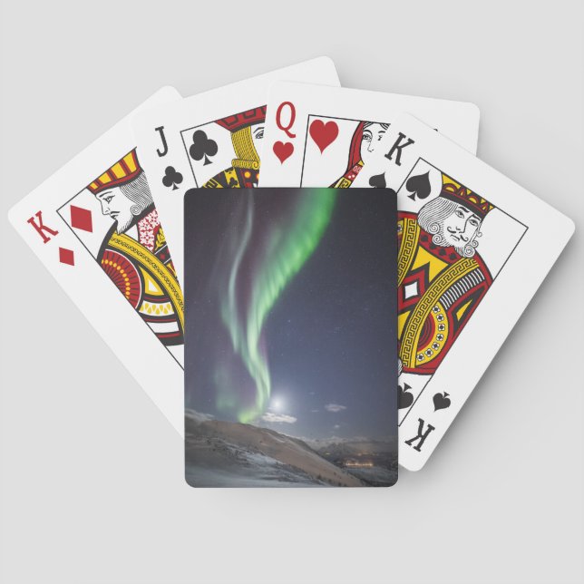 Aurora Borealis Norwegen Spielkarten (Rückseite)