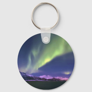Aurora Borealis oberhalb Lyngenfjorden Norwegen Schlüsselanhänger
