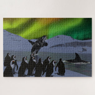 Aurora Borealis Penguins & Whales Puzzle