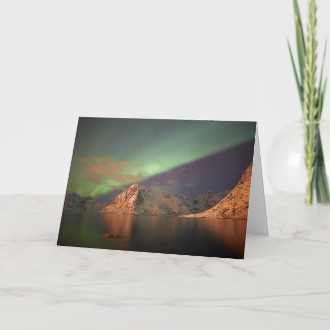 Aurora Borealis, Polarlichter Karte (Vorderseite)