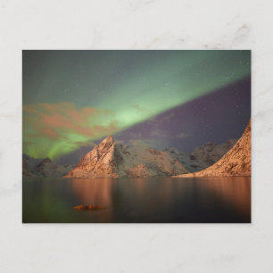 Aurora Borealis, Polarlichter Postkarte