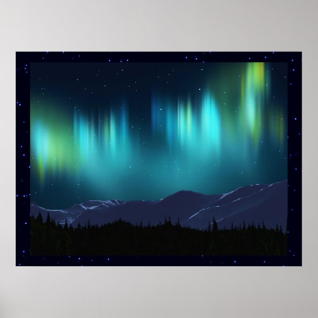 Aurora Borealis Poster (Vorne)