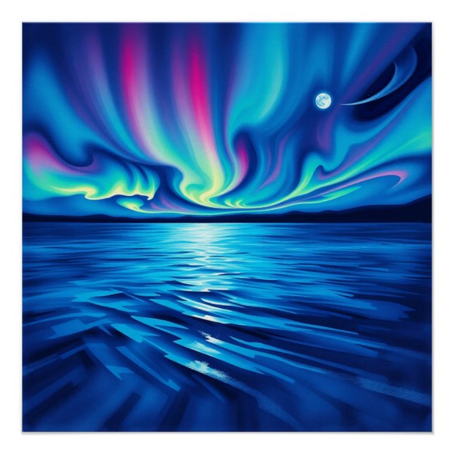 aurora borealis poster (Vorderseite)