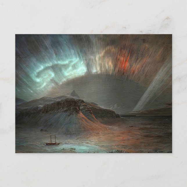 Aurora Borealis Postkarte (Vorderseite)