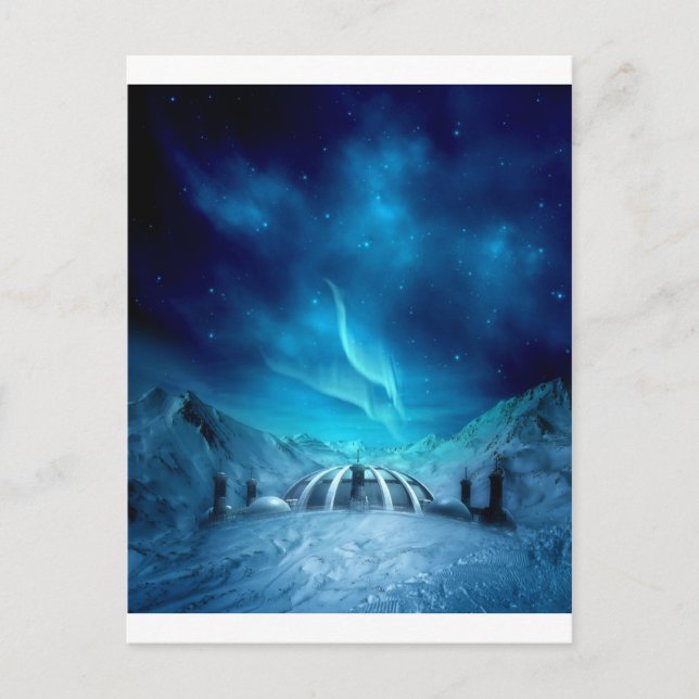 Aurora Borealis Postkarte (Vorderseite)