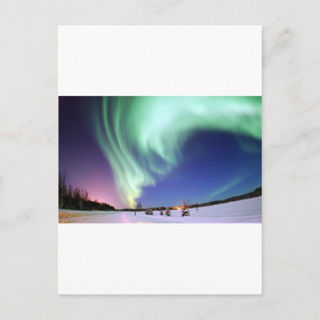 Aurora Borealis Postkarte (Vorderseite)