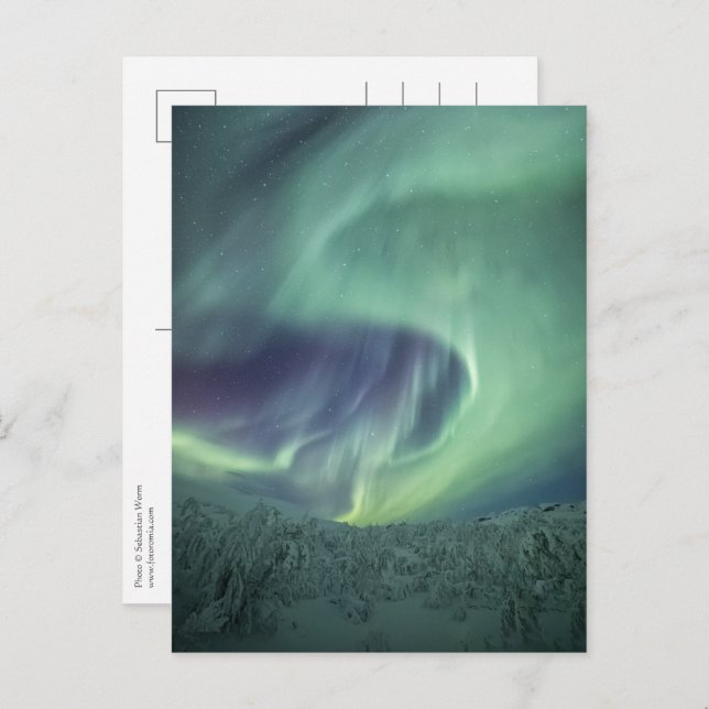 Aurora Borealis Postkarte (Vorne/Hinten)
