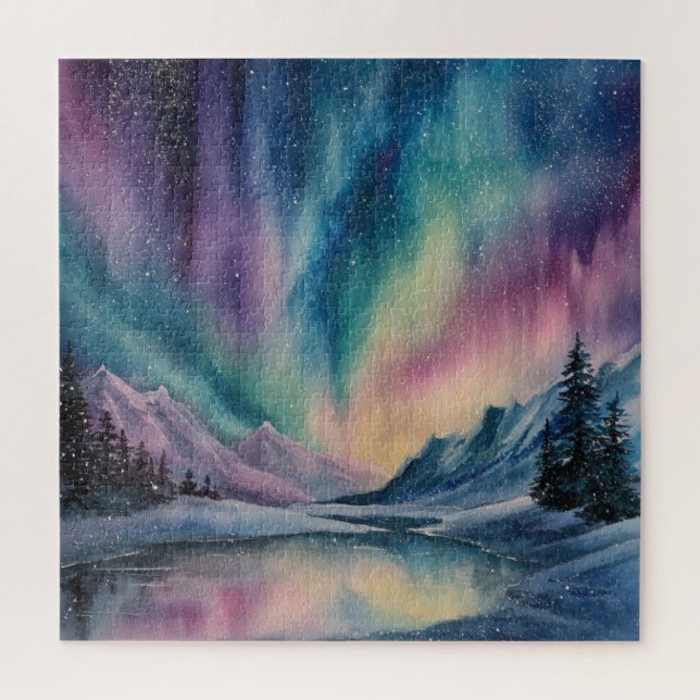 Aurora Borealis Puzzle (Vertikal)