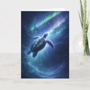 Aurora Borealis-Schildkrötenkarte Karte
