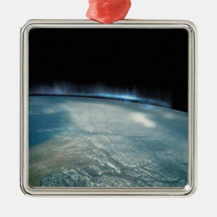 Aurora Borealis Silbernes Ornament