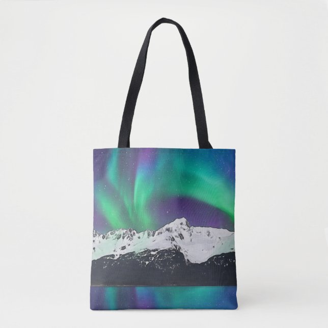Aurora Borealis - Tote Beutel (Vorderseite)