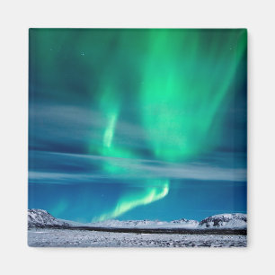 Aurora Borealis über Mosfellsheiði Magnet