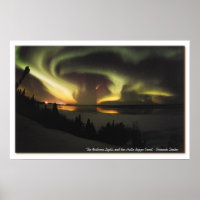 Aurora Borealis und Hale-Bopp Comet