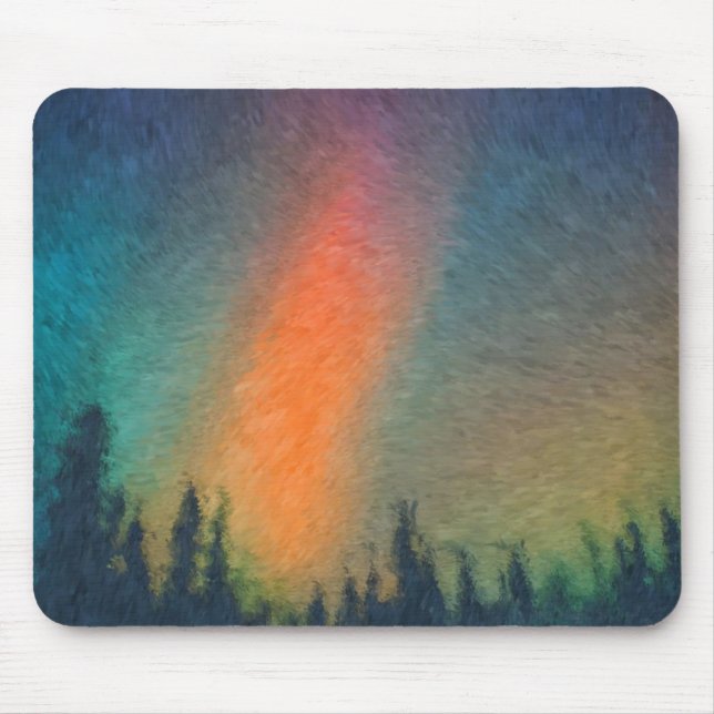Aurora Borealis Van Gogh Mousepad (Vorne)