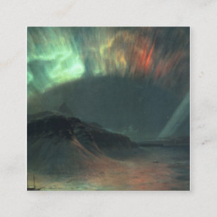 Aurora Borealis von Frederic Edwin Church Quadratische Visitenkarte