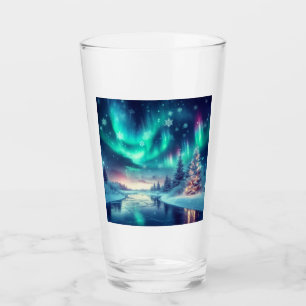 aurora borealis/Weihnachten/Winter Glas
