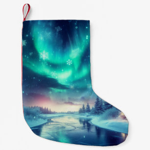 aurora borealis/Weihnachten/Winter Kleiner Weihnachtsstrumpf