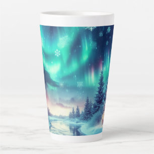 aurora borealis/Weihnachten/Winter Milchtasse